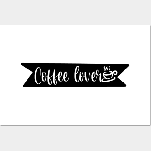 Coffee Lover - Retro Vintage Coffee Typography - Gift Idea for Coffee Lovers and Caffeine Addicts Posters and Art